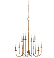 Snow Chandelier Small - Gold