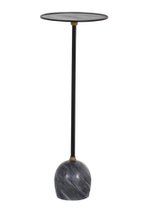 Neil Iron Marble Pedestal Drinking Table