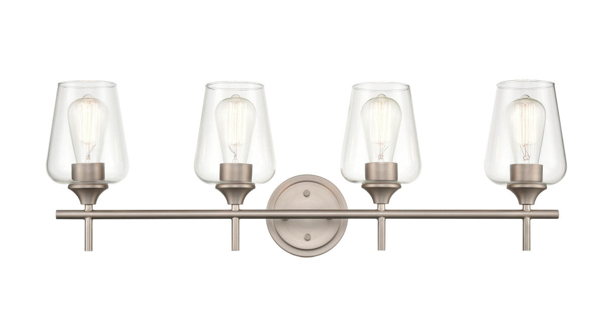 Millennium - 9704-SN - Four Light Vanity - Ashford - Satin Nickel
