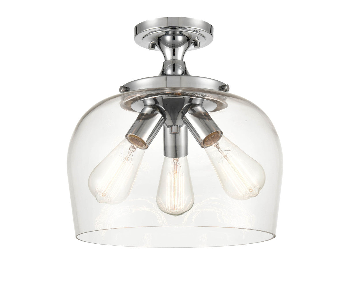 Millennium - 9713-CH - Three Light Semi-Flush Mount - Ashford - Chrome