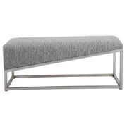 Uttermost - 23565 - Bench - Uphill Climb - Brushed Silver Leaf