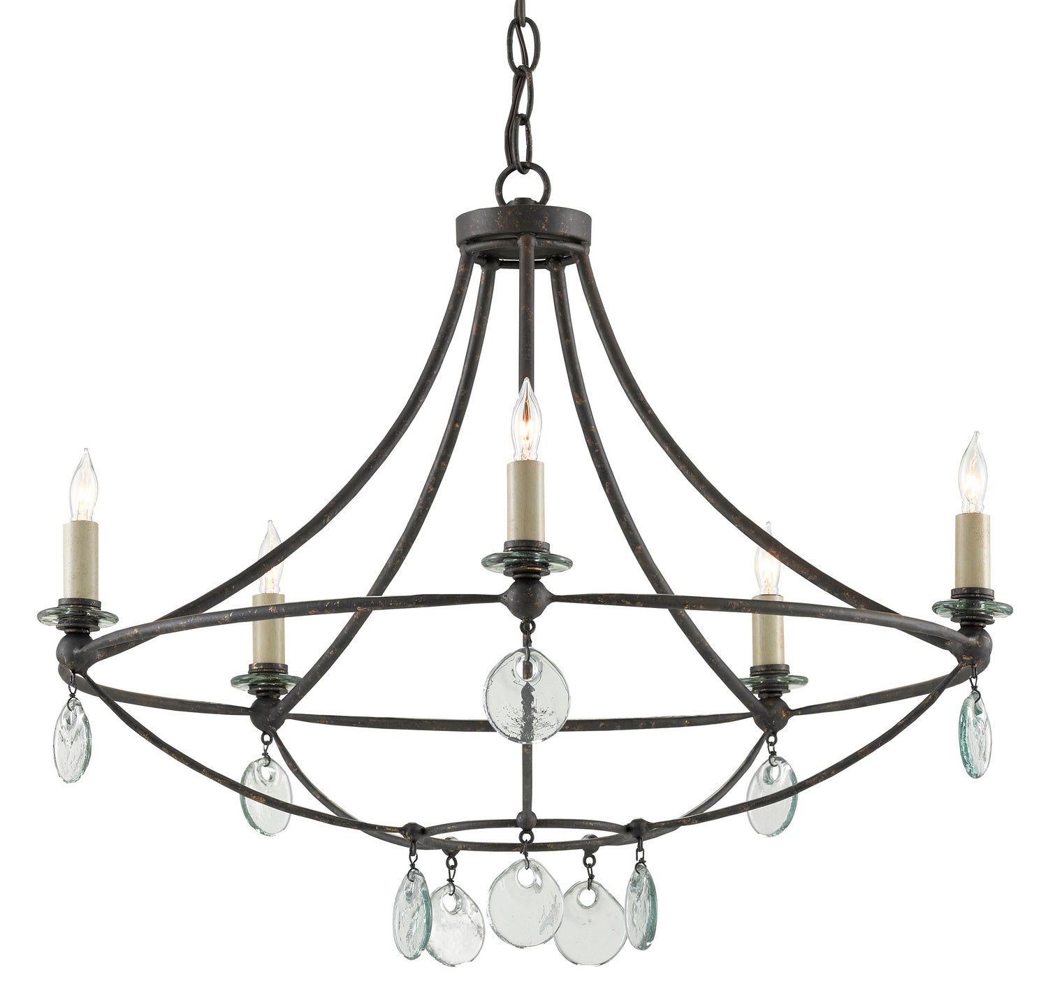 Currey and Company - 9000-0641 - Five Light Chandelier - Mayfair