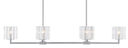 Currey and Company - 9000-0747 - Six Light Chandelier - Silver Leaf