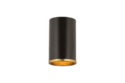 Z-Lite - 2303F1-MB-RB - One Light Flush Mount - Arlo - Matte Black / Rubbed Brass