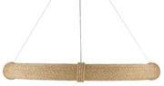 Currey and Company - 9000-0805 - 12 Light Chandelier - Satin Black/Abaca Rope