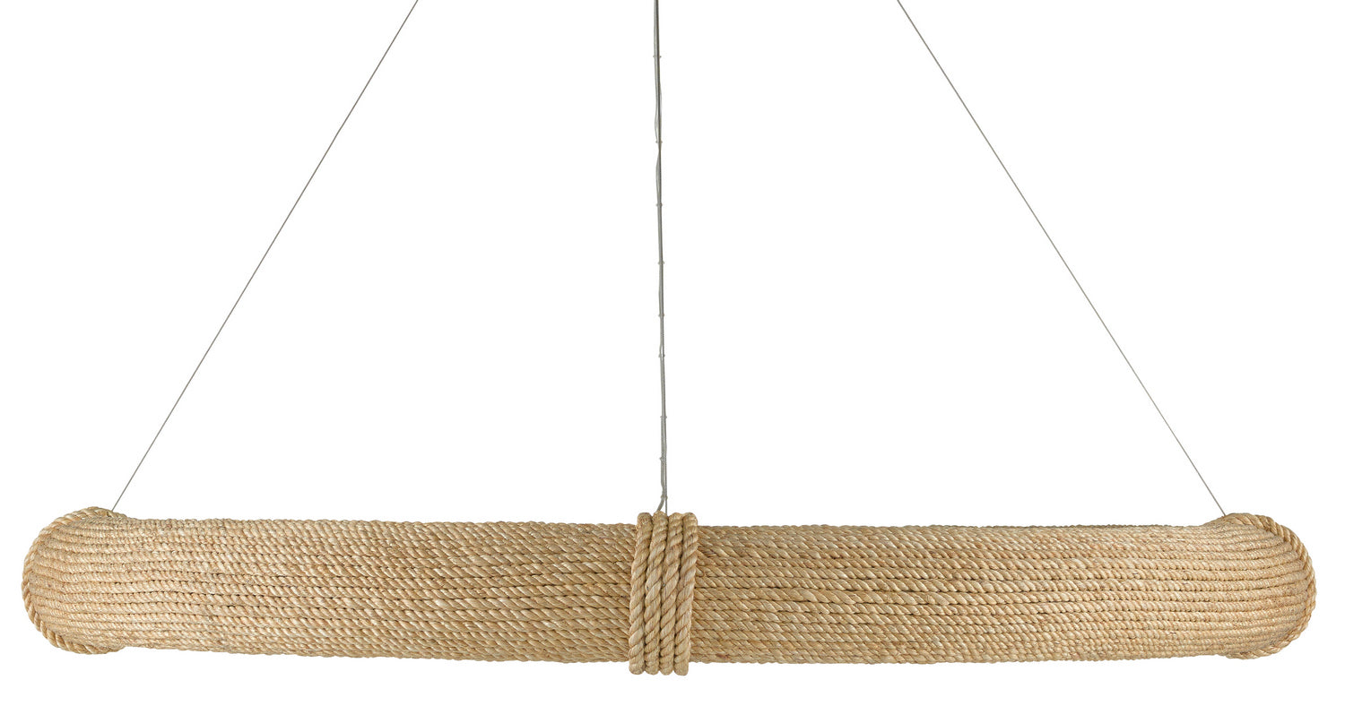 Currey and Company - 9000-0805 - 12 Light Chandelier - Satin Black/Abaca Rope