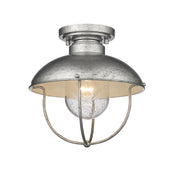 Z-Lite - 590F-GV - One Light Outdoor Flush Mount - Ansel - Galvanized