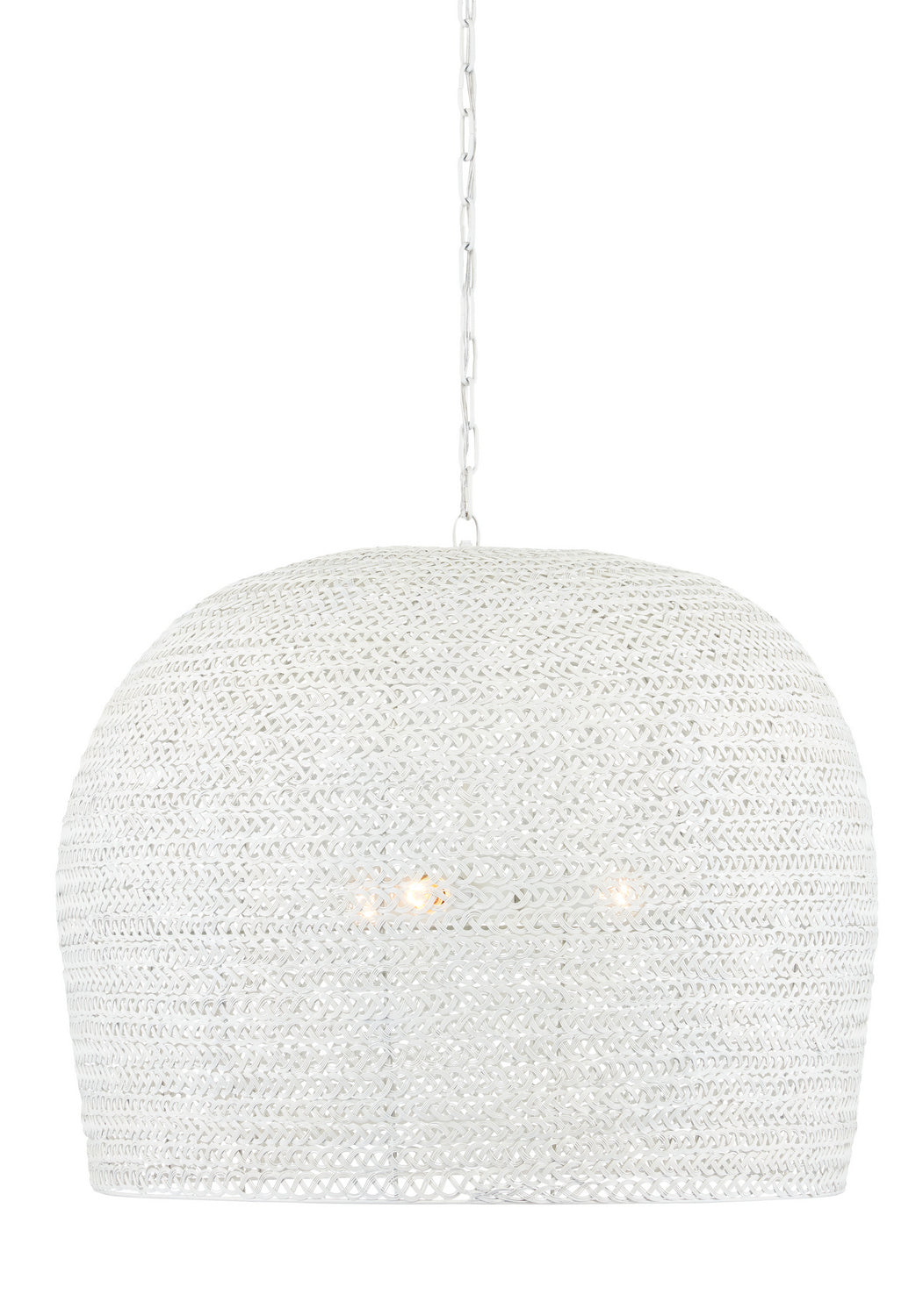 Currey and Company - 9000-0869 - Three Light Chandelier - White