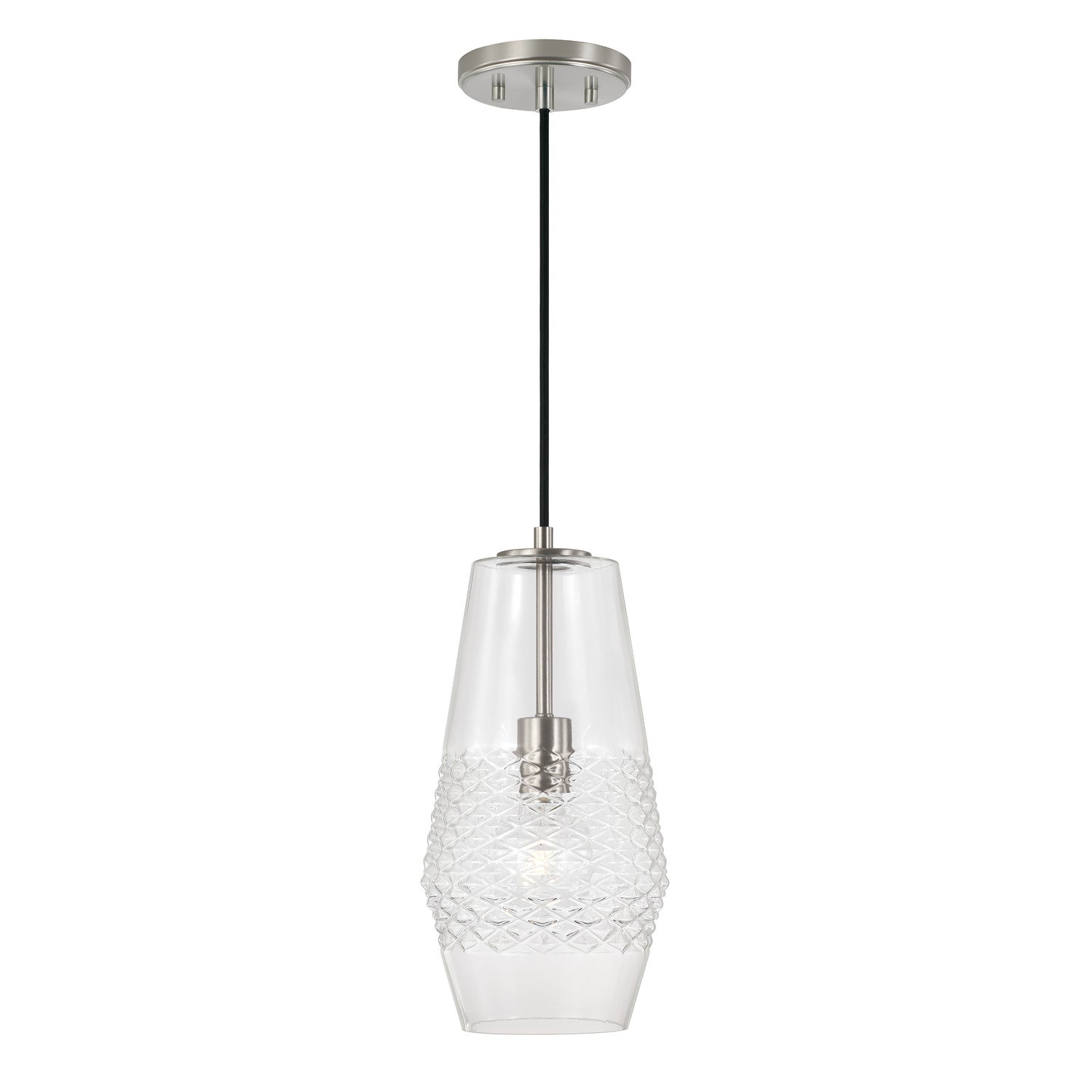 Capital Lighting - 345011BN - One Light Pendant - Dena - Brushed Nickel