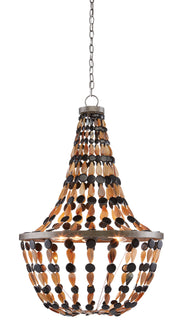 Currey and Company - 9000-0811 - Five Light Chandelier - Light Mole/Black/Natural
