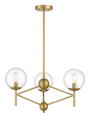 Minka-Lavery - 2796-695 - Three Light Pendant - Auresa - Soft Brass