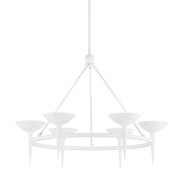Troy Lighting - F2606-GSW - Six Light Chandelier - Cecilia - Gesso White