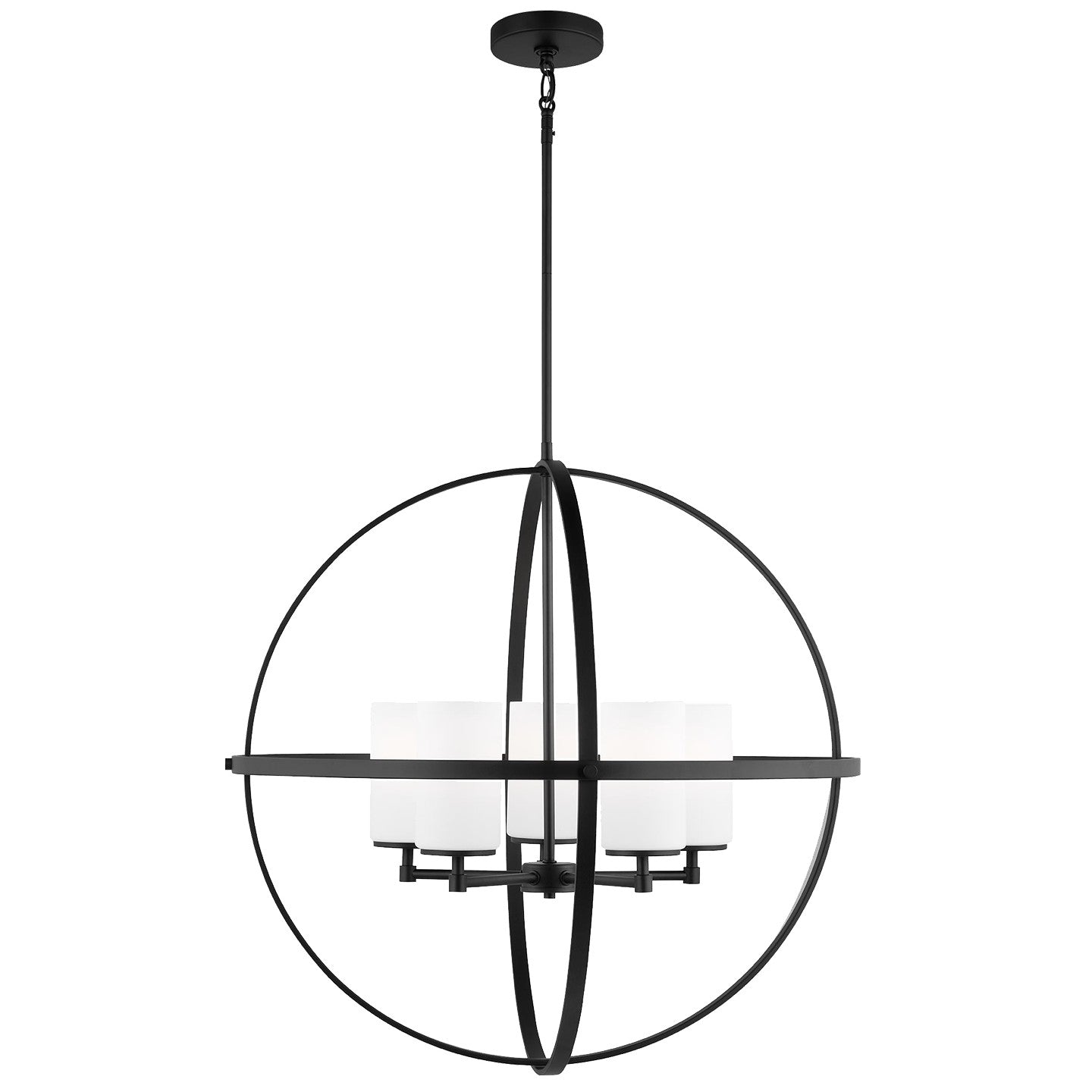 Generation Lighting - 3124605EN3-112 - Five Light Chandelier - Alturas - Midnight Black