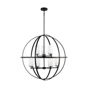 Generation Lighting - 3124609EN3-112 - Nine Light Chandelier - Alturas - Midnight Black