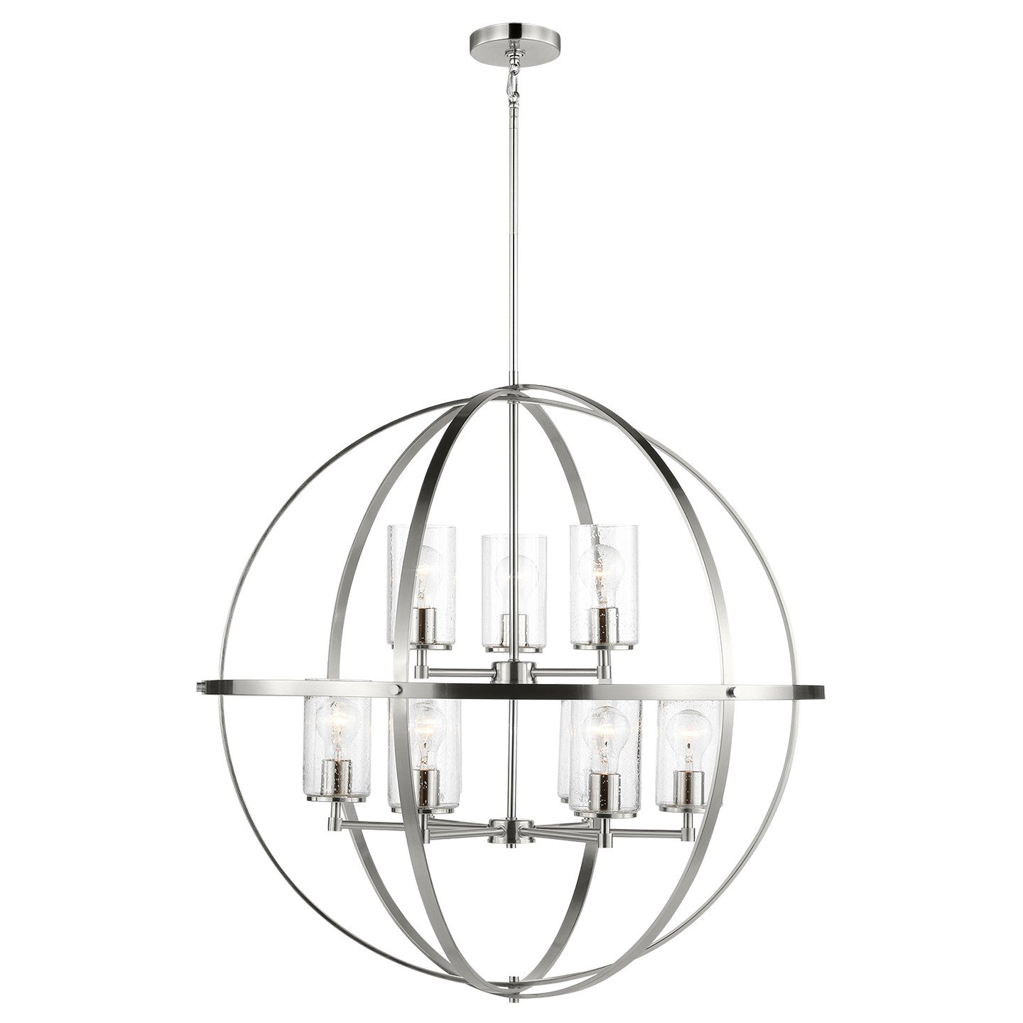 Generation Lighting - 3124679-962 - Nine Light Chandelier - Alturas - Brushed Nickel