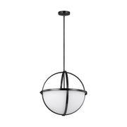 Generation Lighting - 6624603-112 - Three Light Pendant - Alturas - Midnight Black