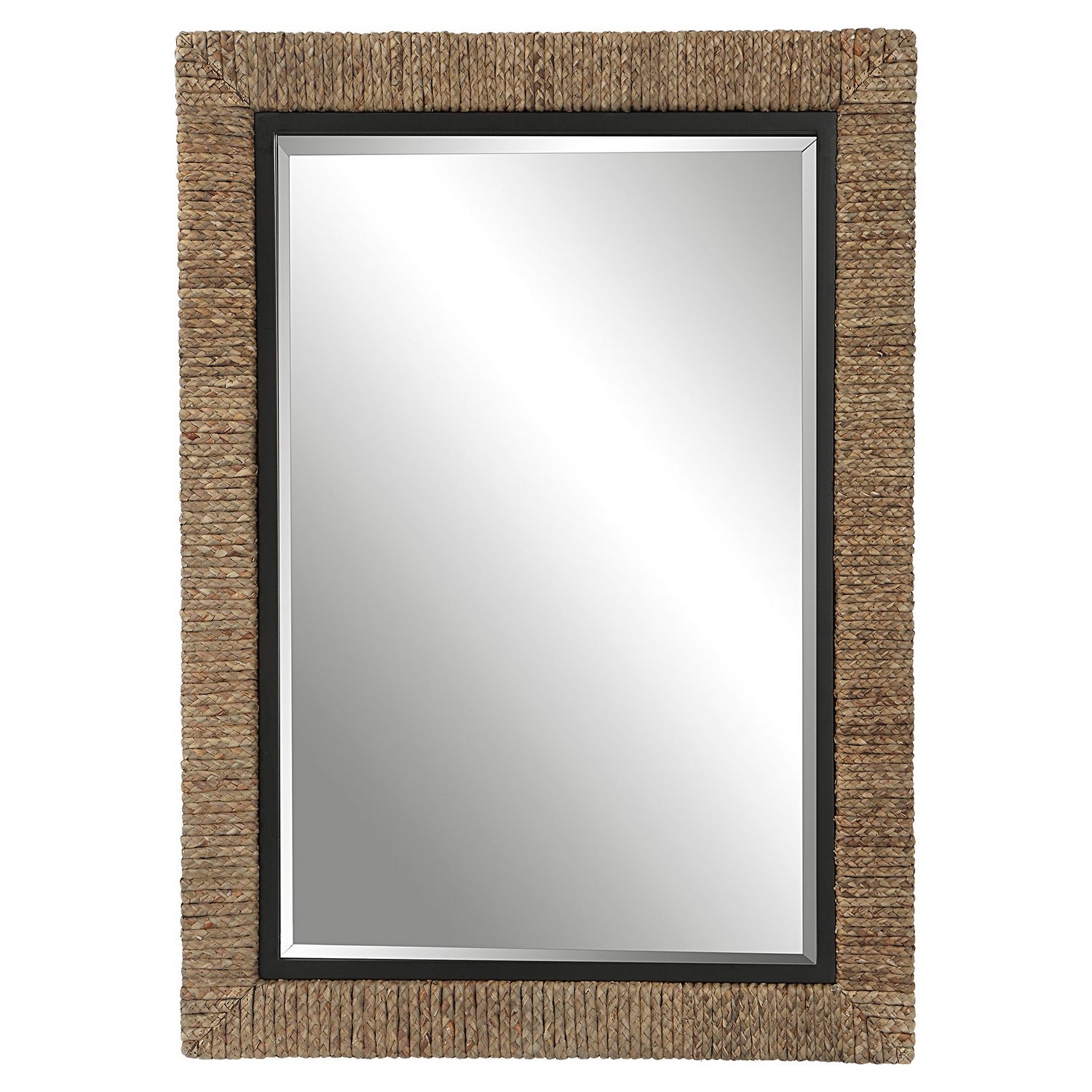 Uttermost - 09853 - Mirror - Island - Matte Black Iron