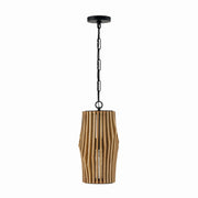 Capital Lighting - 344613WK - One Light Pendant - Archer - Light Wood and Matte Black