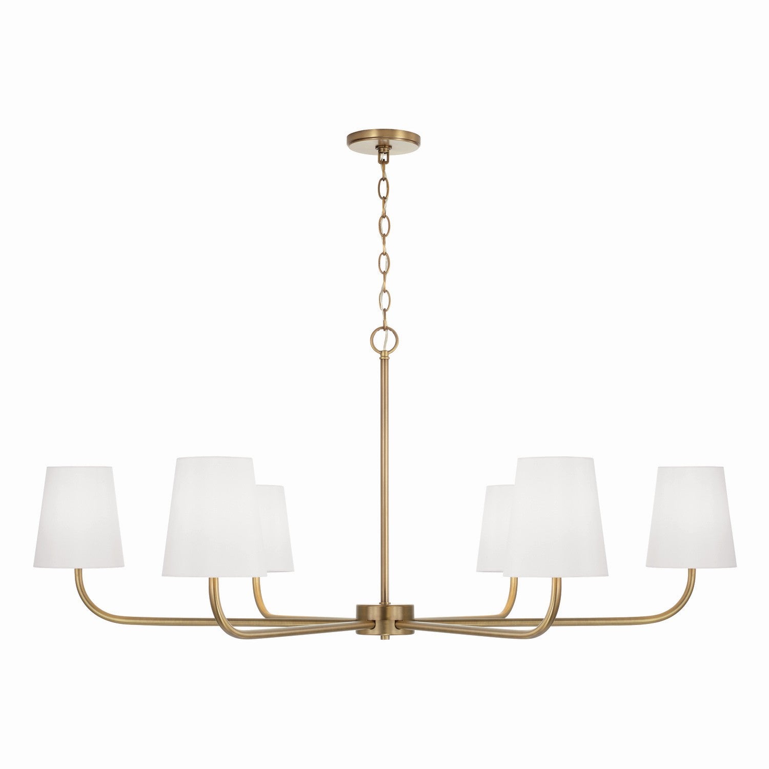 Capital Lighting - 449461AD-706 - Six Light Chandelier - Brody - Aged Brass
