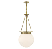 Savoy House - 7-3901-3-322 - Three Light Pendant - Manor - Warm Brass