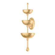 Corbett Lighting - 437-30-VGL - LED Wall Sconce - Aura - Vintage Gold Leaf