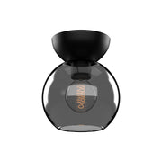 Kuzco Lighting - SF59706-BK/SM - One Light Semi-Flush Mount - Arcadia - Black/Smoked