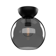 Kuzco Lighting - SF59708-BK/SM - One Light Semi-Flush Mount - Arcadia - Black/Smoked