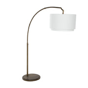 Gabby - SCH-175006 - One Light Floor Lamp - Caesar - Brushed Brass/Feather White Linen