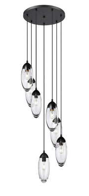 Z-Lite - 651P-7R-MB - Seven Light Chandelier - Arden - Matte Black