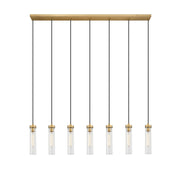 Z-Lite - 740P-7L-RB - Seven Light Linear Chandelier - Beau - Rubbed Brass