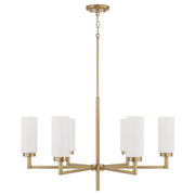 Capital Lighting - 451761AD - Six Light Chandelier - Alyssa - Aged Brass