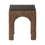 Varaluz - 506TA16B - Side Table - Continental - Dark Brown Oak/Geo