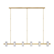 Visual Comfort Modern - KWLS30327CNB - LED Linear Chandelier - Laurel - Natural Brass