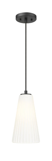 Z-Lite - 3043P6-MB - One Light Pendant - Farrell - Matte Black