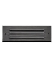 Hinkley - 15765SK - LED Flush Step Light - Louvered Brick Light - Satin Black