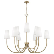 Capital Lighting - 455291AD-550 - Nine Light Chandelier - Averitt - Aged Brass
