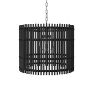 Gabby - 1435 - One Light Outdoor Chandelier - Sherman - Black/Walnut
