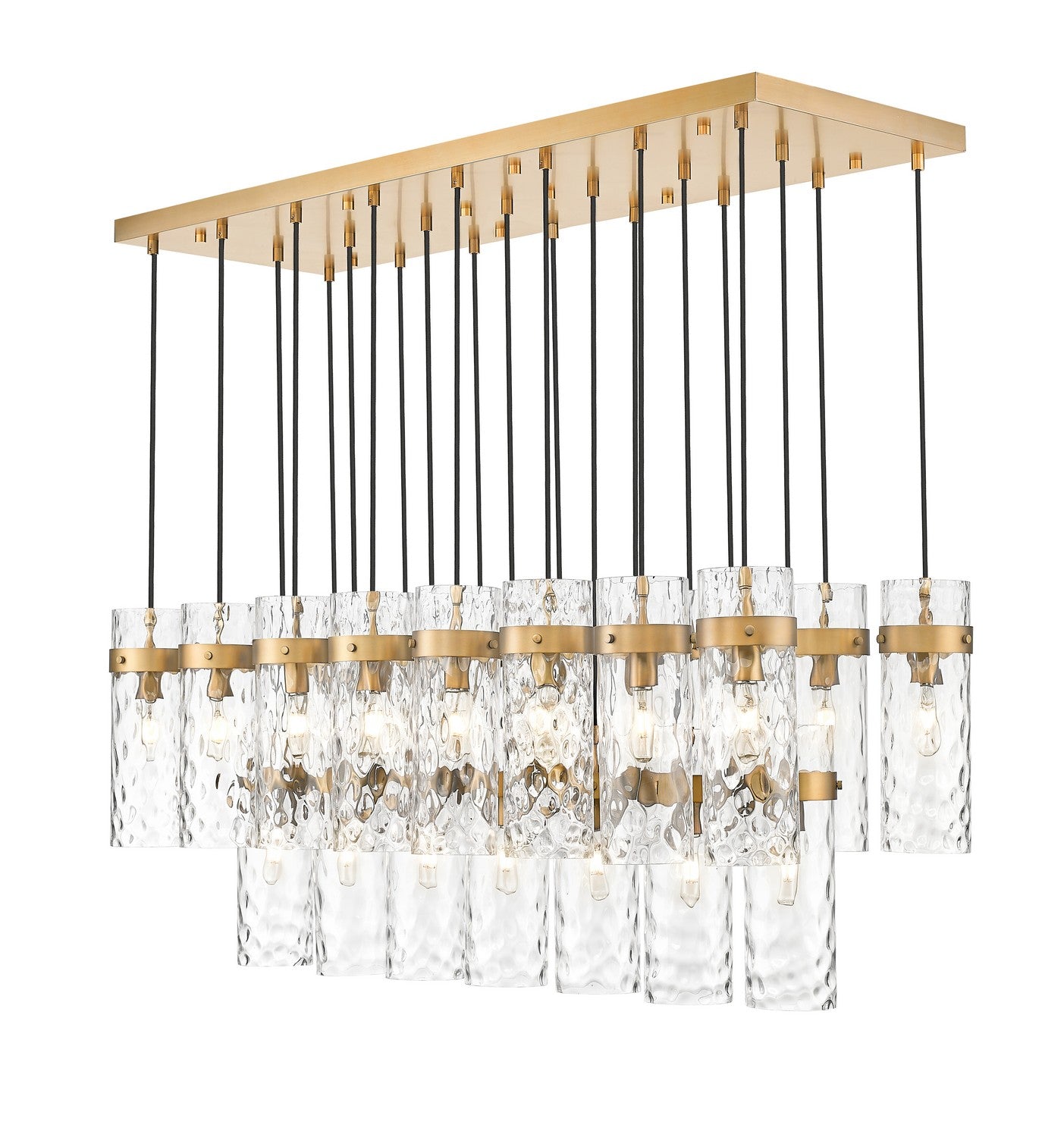 Z-Lite - 7002P5-23L-RB - 23 Light Linear Chandelier - Fontaine - Rubbed Brass