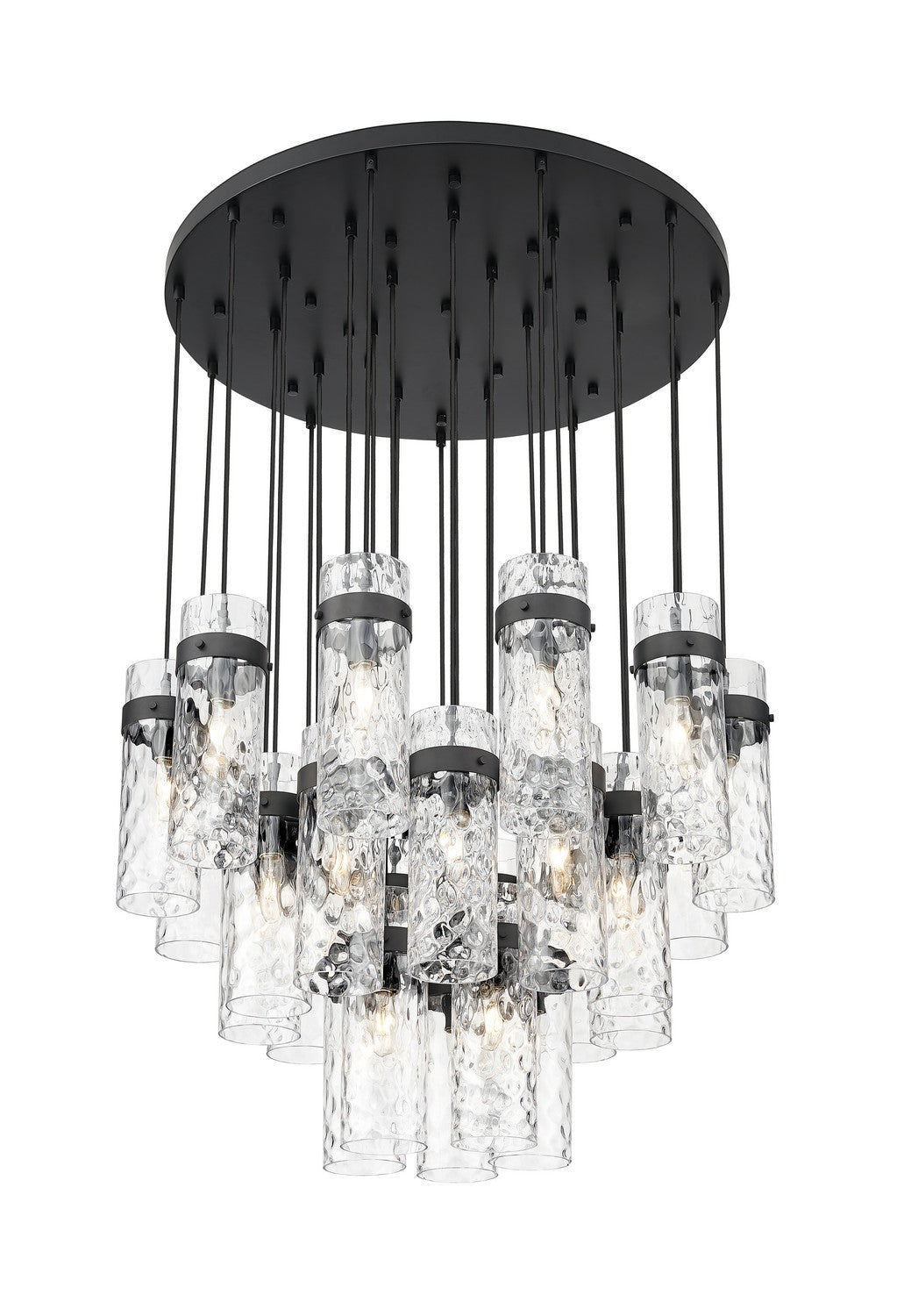 Z-Lite - 7002P5-27R-MB - 27 Light Chandelier - Fontaine - Matte Black