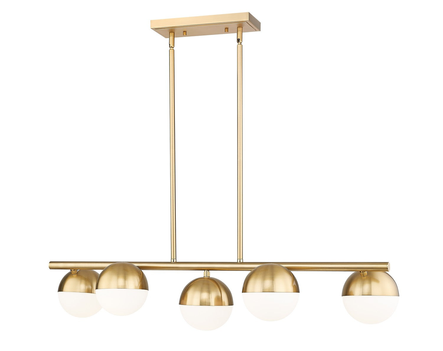 Z-Lite - 7517-5L-MGLD - Five Light Linear Chandelier - Realm Sphere - Modern Gold