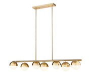 Z-Lite - 7517-7L-MGLD - Seven Light Linear Chandelier - Realm Sphere - Modern Gold
