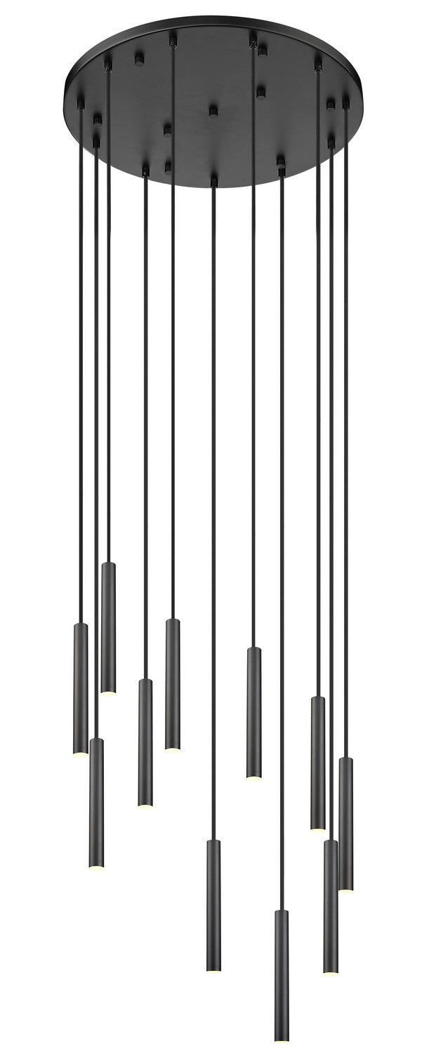 Z-Lite - 919MP12-11R-MB-LED - LED Chandelier - Forest - Matte Black