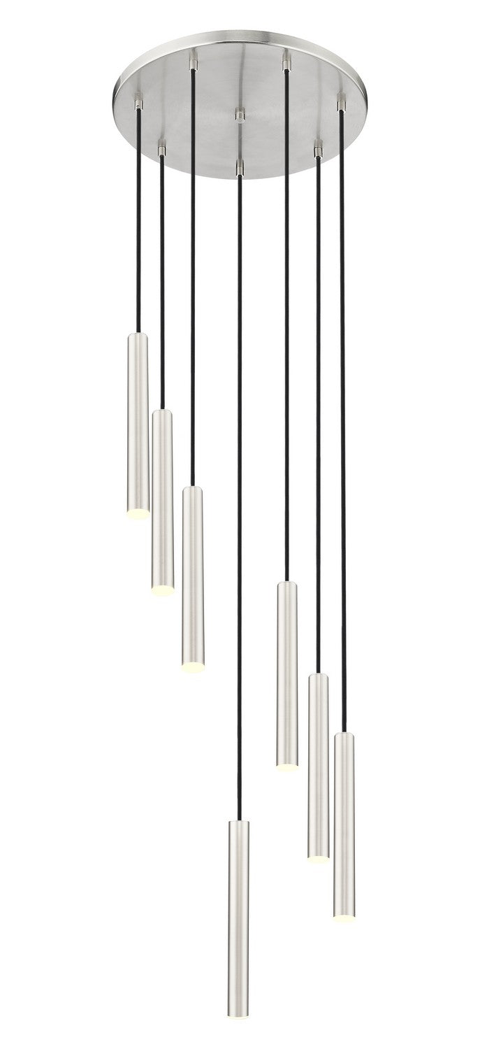 Z-Lite - 919MP12-7R-BN-LED - LED Chandelier - Forest - Brushed Nickel