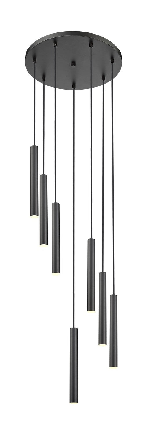 Z-Lite - 919MP12-7R-MB-LED - LED Chandelier - Forest - Matte Black