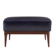 Arteriors - 8103 - Ottoman - Laurette - Indigo Leather