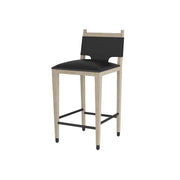 Arteriors - FSI08 - Bar Stool - Burdock - Ebony Leather