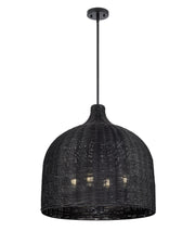 Millennium - 9027-MB - Four Light Pendant - Elise - Matte Black