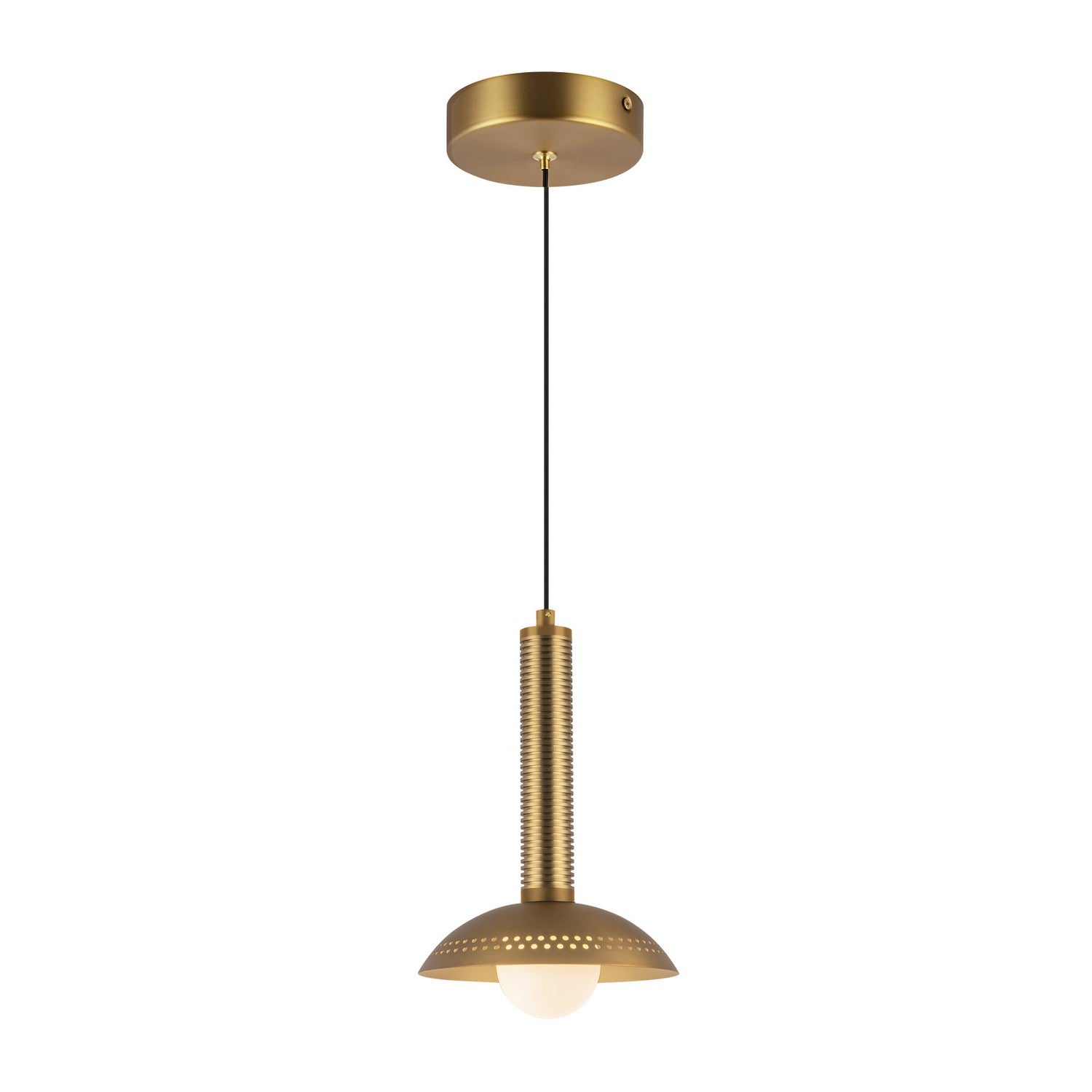 Alora - PD616109BGOP-UNV - LED Pendant - Arden - Brushed Gold/Opal Glass