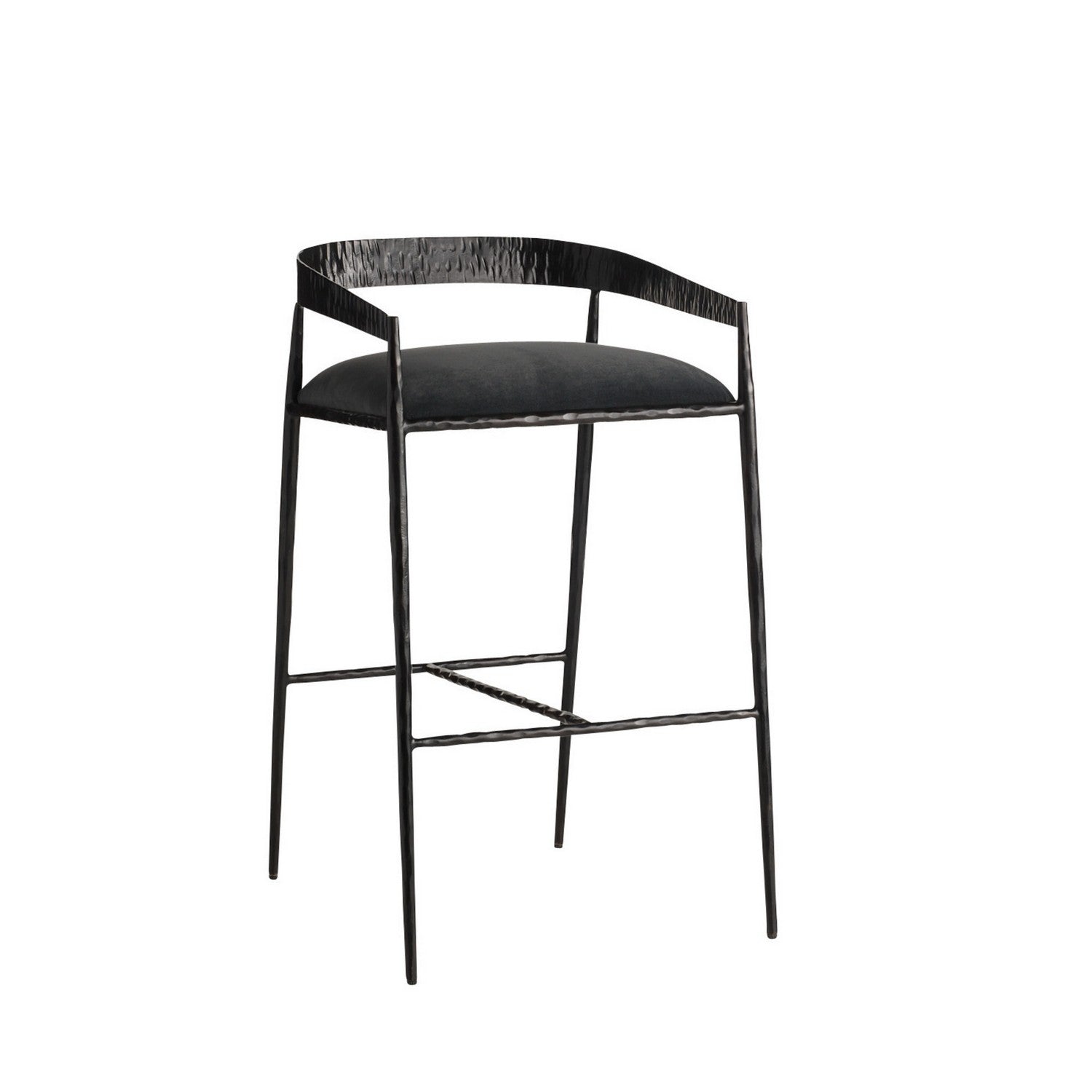Arteriors - FSI22 - Bar Stool - Ansel - Midnight Grey