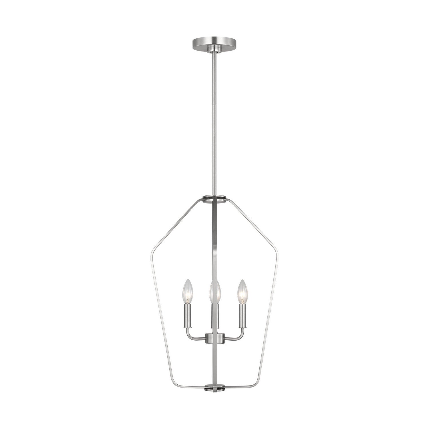 Generation Lighting - GLC1264BS - Four Light Chandelier - Kennan - Brushed Nickel